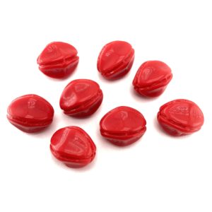 Vintage Czech Glass Red Pod Beads